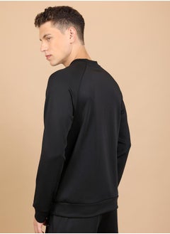 HIGHLANDER Printed Raglan Sleeves Sweatshirt by Styli  - Image 3