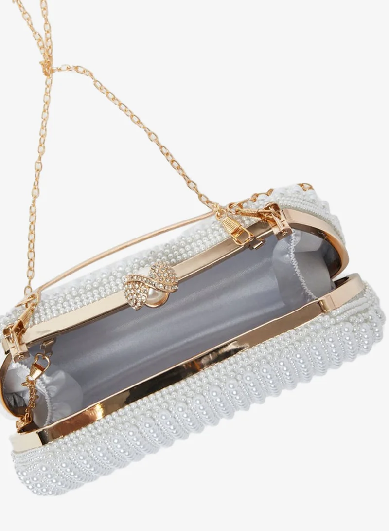 Styli  Pearl Embellished Clutch Bag for Women | Best Price UAE