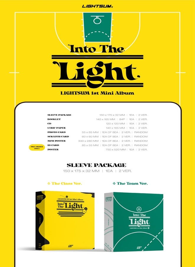Dreamus LIGHTSUM - Into The Light 1st Mini Album+Folded Poster (The Class ver.), (L200002387), 150x175x32 mm - Image 2