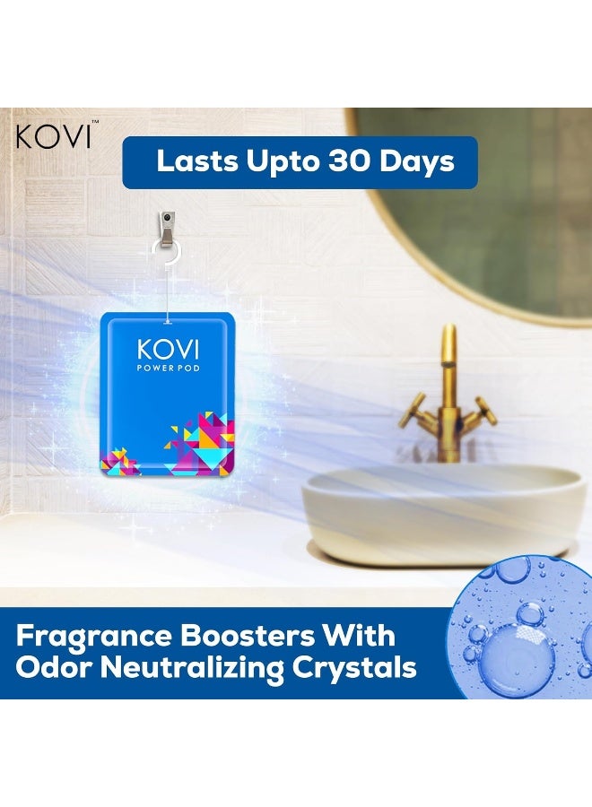 Kovi Air Fragrance Power Pod for Bathroom and Car, Long-Lasting Fragrance, Infused with Essential Oils, Lasts Up to 30 Days, Pack of 6 (10g Each)  - Image 5