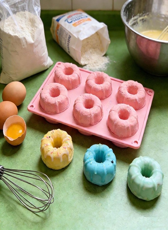 Annewbin 3-Piece Mini Baking Cake Pan Set, Nonstick Silicone Fluted Baking Molds for Cakes & Muffins (Set of 3 Colors) - Image 4