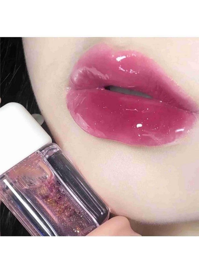 Korean Jelly Waterproof And Long Lasting Lip Gloss Oil | Pink Tinted Shade Crystal Clear Jelly Lip Glow Oil | Natural Soft Lips - Image 1