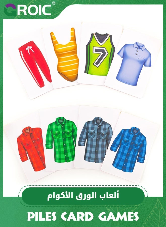 GROIC Piles Fast Card Game for 2 to 8 People, Fast Collecting Game, Reaction Game for Adults and Children Ages 8 and Up, Travel & Memory Game, Party Games - Image 5