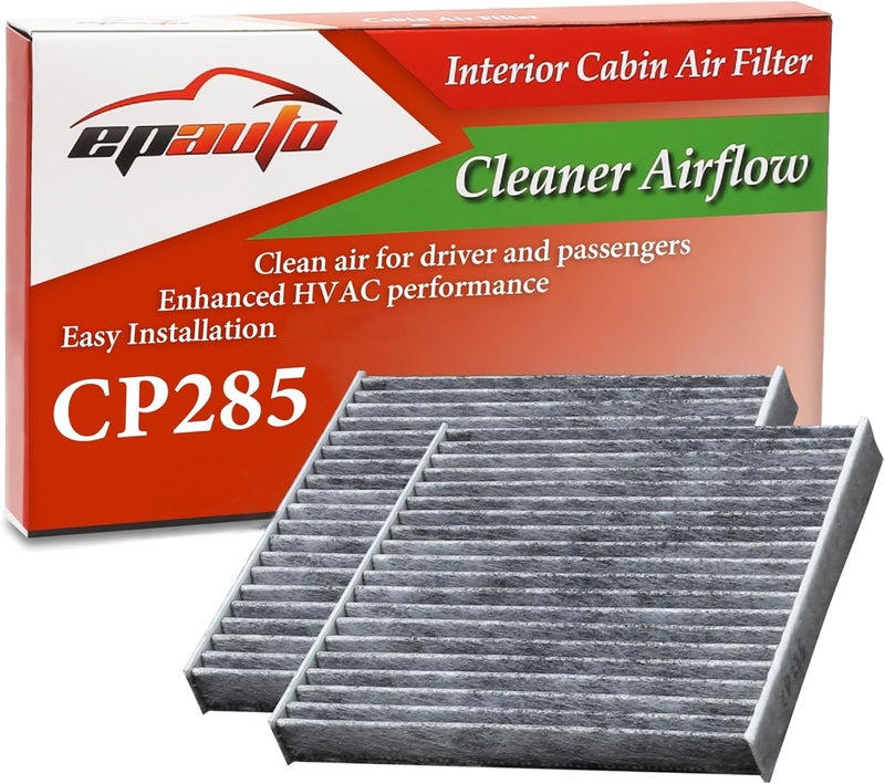 EPAuto CP285 (CF10285) Premium Cabin Air Filter includes Activated Carbon, 2 Packs - Image 1