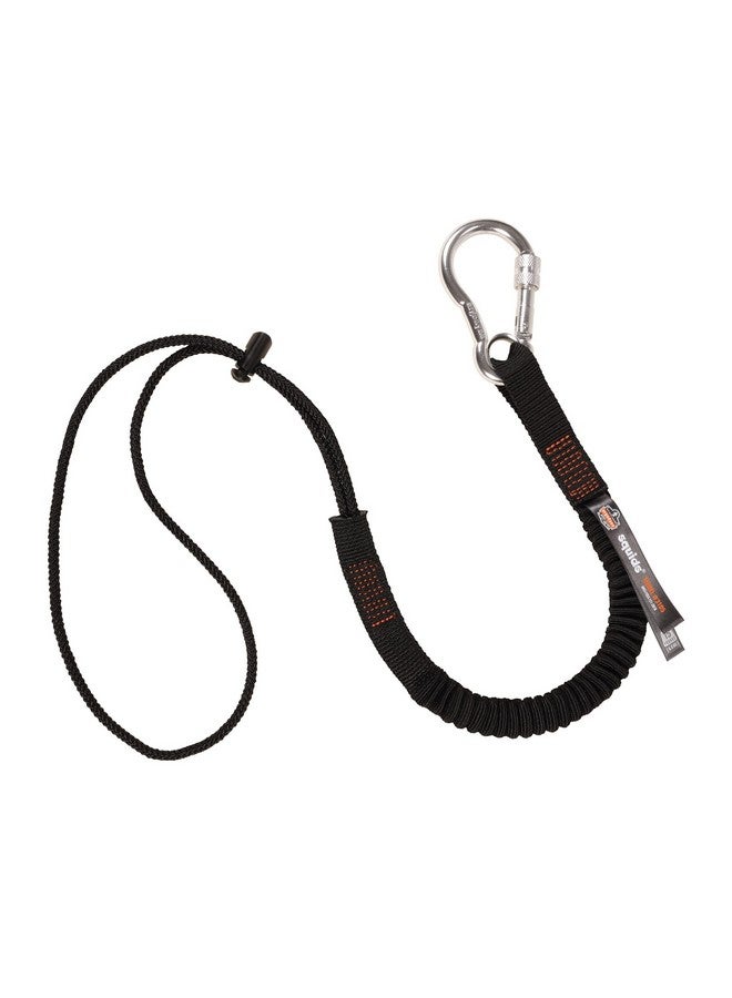 إرغوداين حبل تثبيت للأدوات من Ergodyne Squids 3105 مع حلقة تثبيت من الألومنيوم بمسامير، سعة وزن للأدوات 15 رطلاً، أسود - Image 1