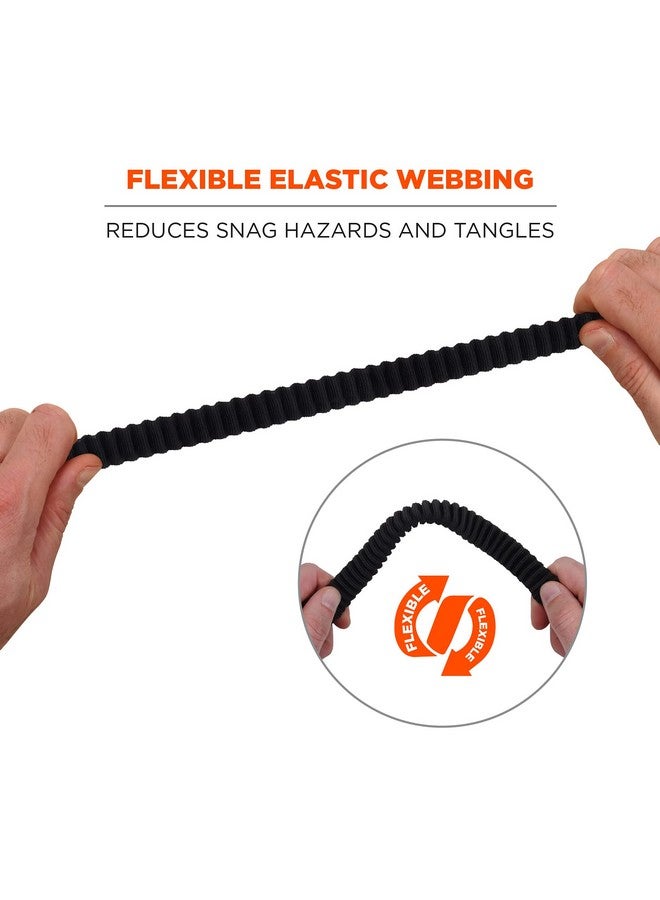 إرغوداين حبل تثبيت للأدوات من Ergodyne Squids 3105 مع حلقة تثبيت من الألومنيوم بمسامير، سعة وزن للأدوات 15 رطلاً، أسود - Image 4