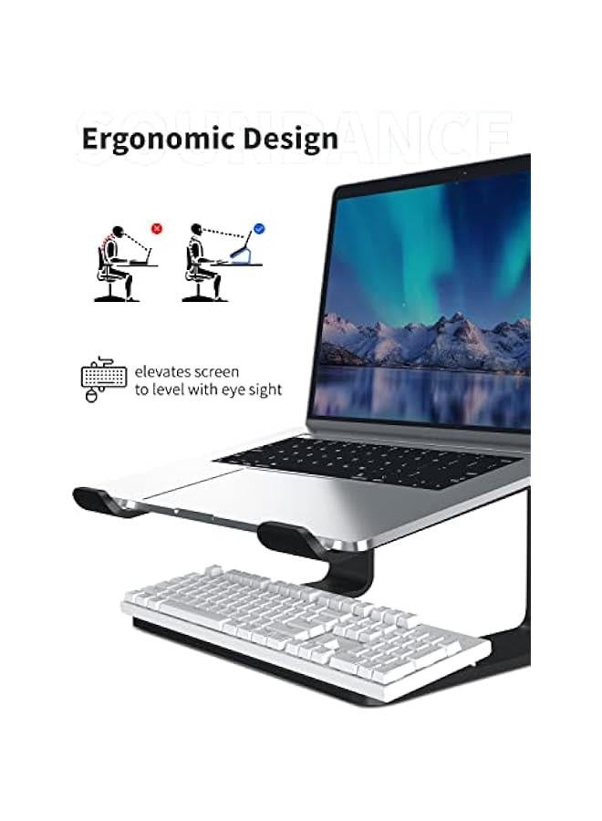 Laptop Stand,   Laptop Holder, Ergonomic Foldable Computer Stand for MacBook & Laptops Up to 17 inch - Image 3