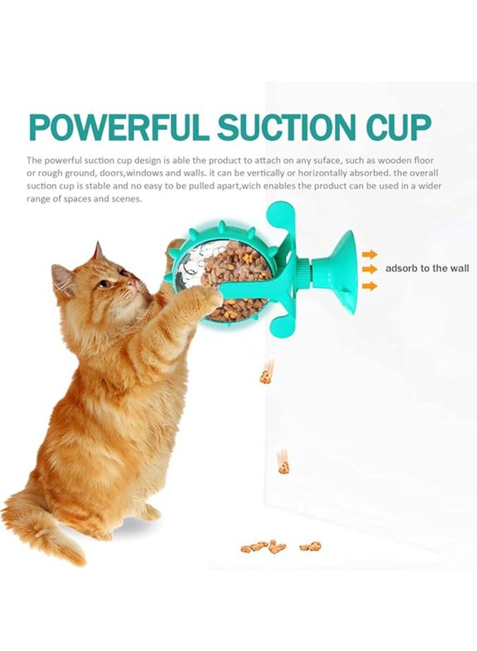 عام موزع طعام تلقائي للقطط، لعبة تفاعلية صغيرة لتوزيع الطعام للقطط، مغذي للقطط، لعبة قطط، لعبة دجاجة وفرحة صغيرة، موزع لعب تعليمي للطعام للحيوانات الأليفة - Image 4