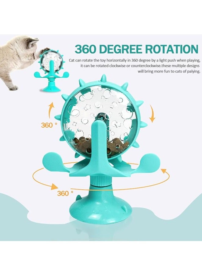 عام موزع طعام تلقائي للقطط، لعبة تفاعلية صغيرة لتوزيع الطعام للقطط، مغذي للقطط، لعبة قطط، لعبة دجاجة وفرحة صغيرة، موزع لعب تعليمي للطعام للحيوانات الأليفة - Image 5