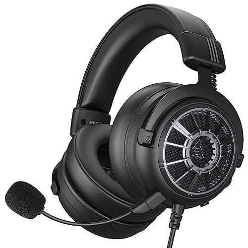 EKSA Gaming Headset with Microphone for PS5 PS4 PC Switch, Over-Ear Headphones with Detachable Noise Cancelling Mic, 50 mm Drivers,3D Stereo Surround Sound, Wired Gaming Headphones-Gift - Image 1