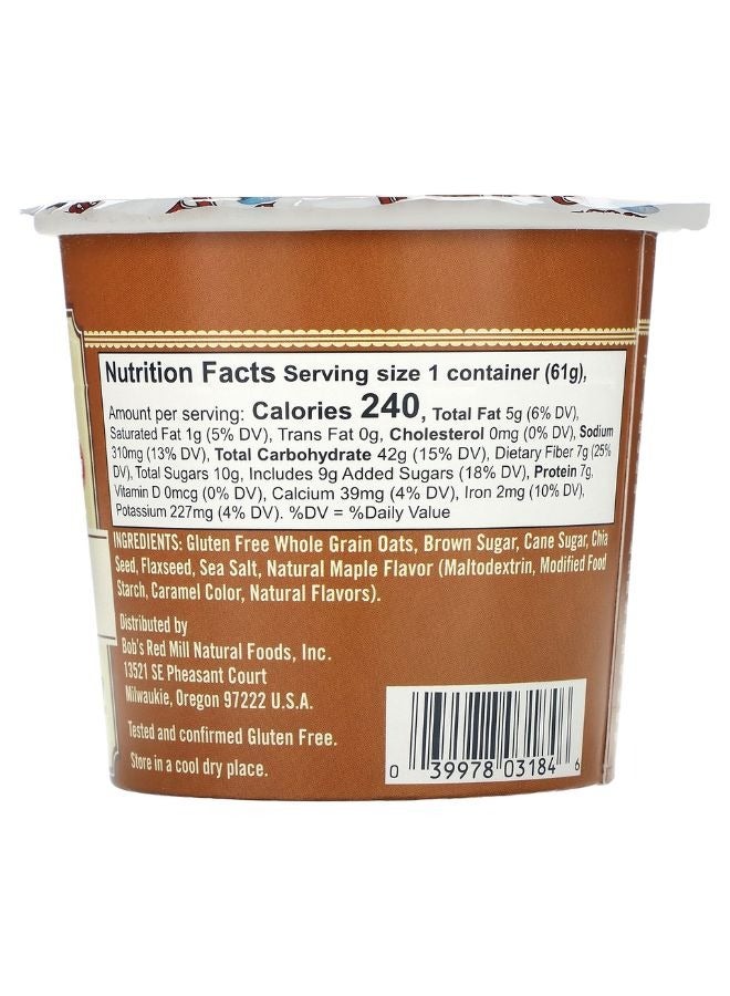 Bob's Red Mill Brown Sugar & Maple Oatmeal Cup 60g  - Image 2