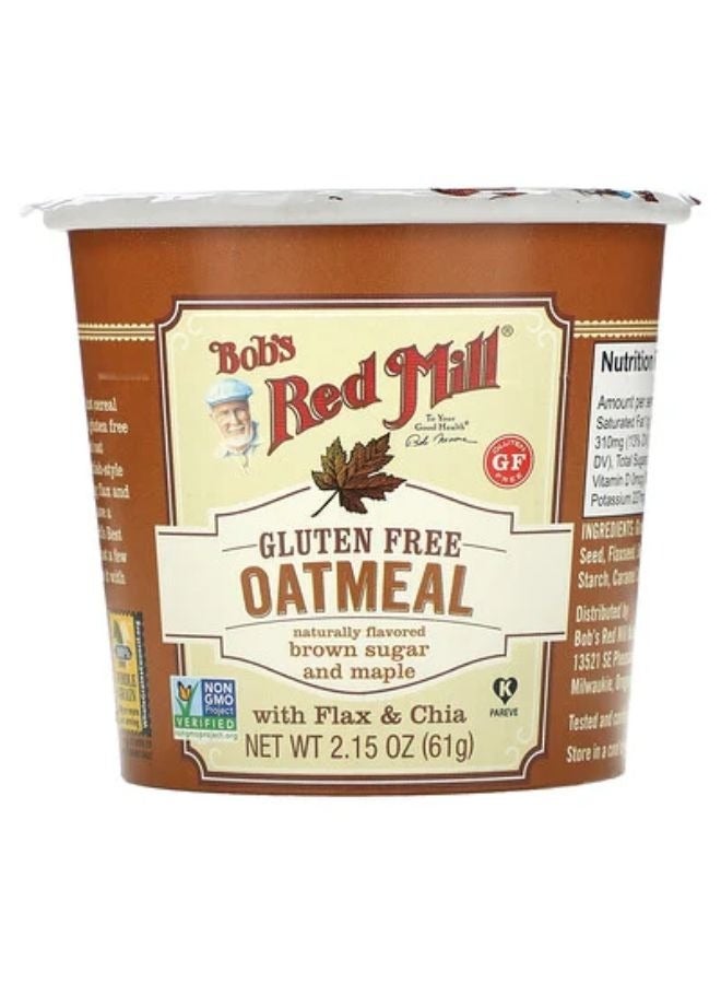 Bob's Red Mill Brown Sugar & Maple Oatmeal Cup 60g  - Image 1