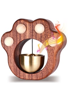 Excefore Shopkeepers Bell for Door Opening, Cat Paw Bell, Magnetically-Attached Wood Doorbell, Door Chime for Business When Entering & Lightweight Unique Bell for Door Wall Store Wardrobe Decor  - Image 1