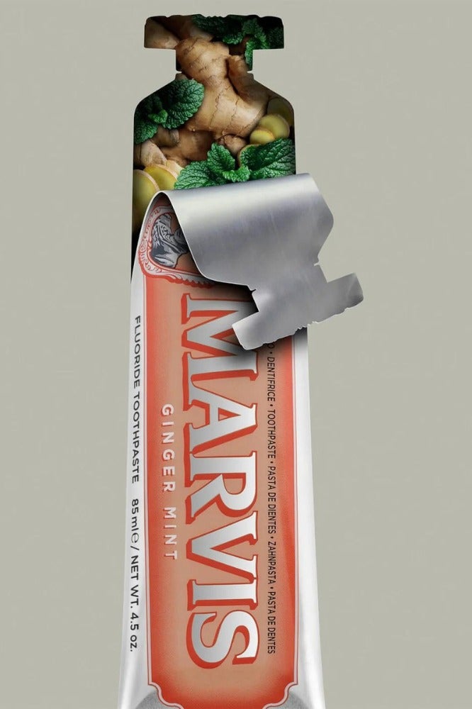 Marvis Ginger Mint Flavour Fluoride Toothpaste 85ml - Image 2