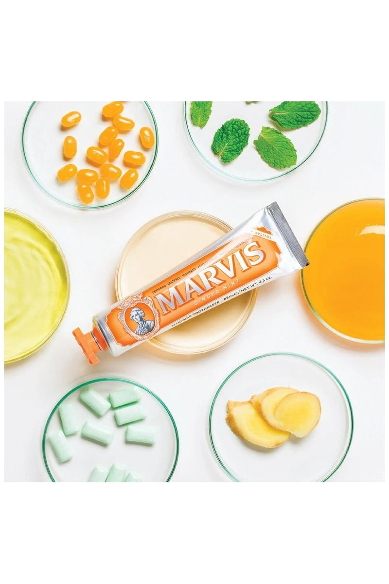 Marvis Ginger Mint Flavour Fluoride Toothpaste 85ml - Image 5