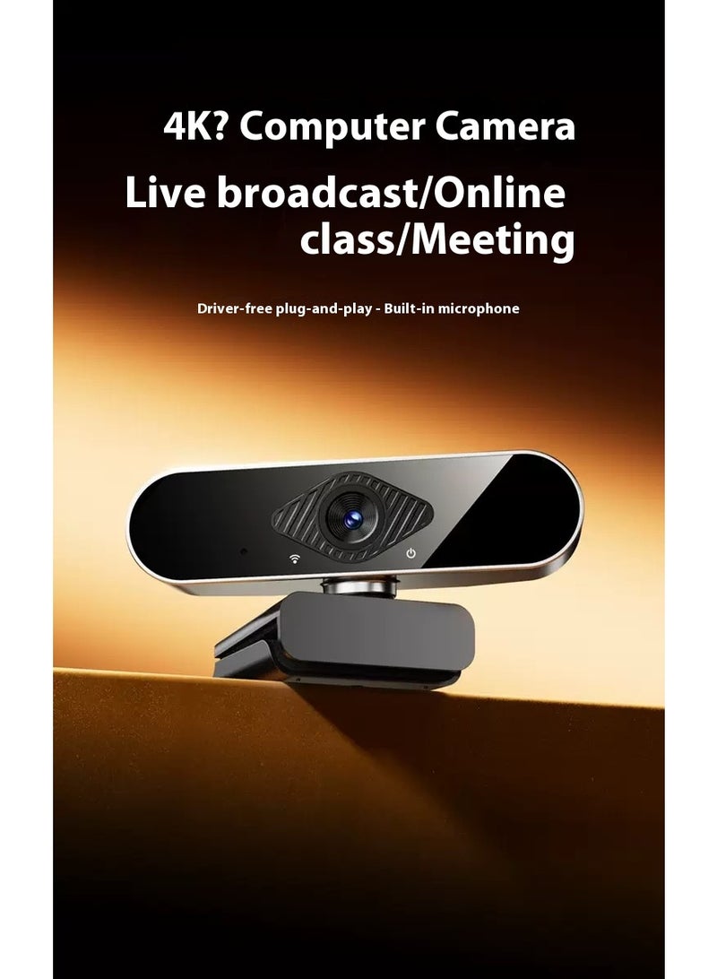 4K Ultra HD USB Webcam Plug And Play With Built In Microphone For Live Streaming Online Classes And Meetings - Image 2
