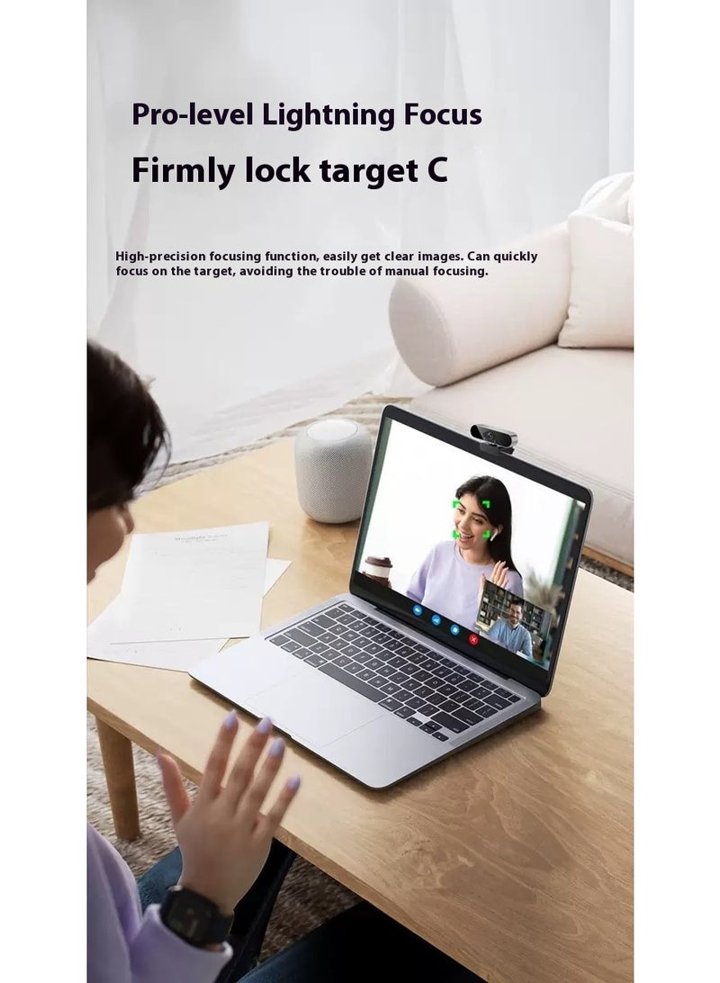 4K Ultra HD USB Webcam Plug And Play With Built In Microphone For Live Streaming Online Classes And Meetings - Image 5