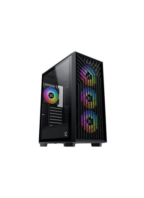 Xigmatek Lux G Tower Black Computer Case With 4 Fans