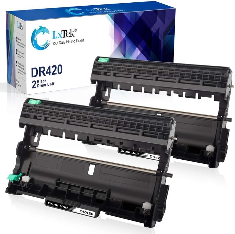 LxTek وحدة أسطوانة بديلة متوافقة DR420 لطابعة Brother DR420 DR 420 TN450 TN 450 للاستخدام مع HL-2270DW HL-2280DW HL-2240 HL-2240D MFC-7360N MFC-7460DN MFC-7860DW (2 أسود، عالي الإنتاجية) - Image 1