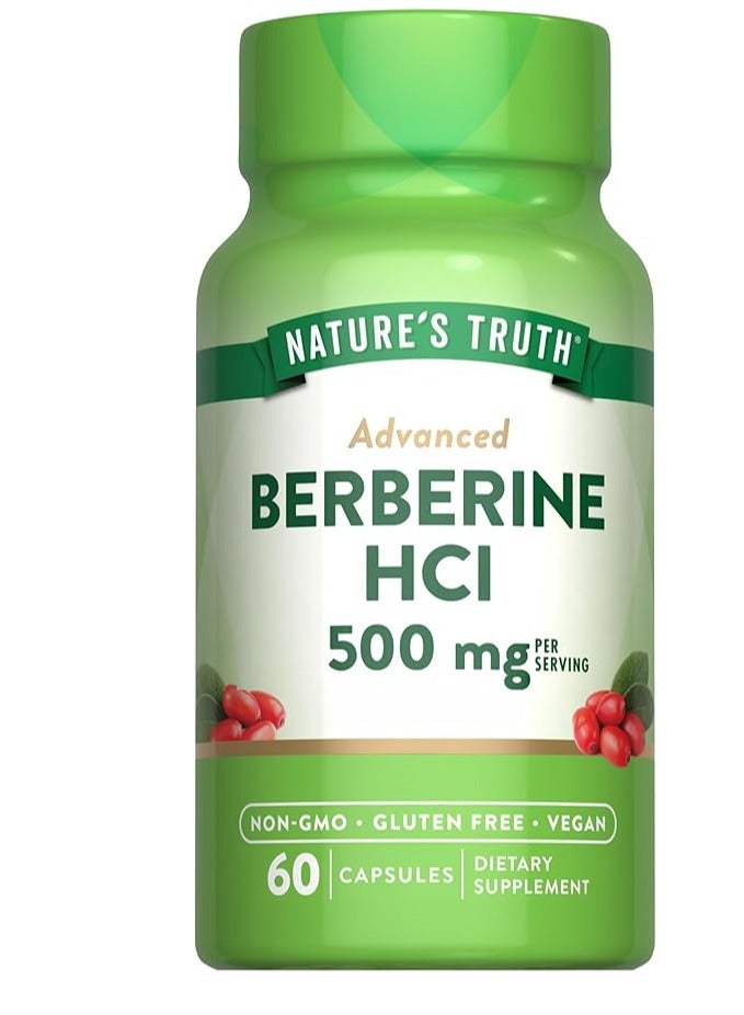 نايتشورز تروث بربارين HCL 500 ملغ لكل توفير 60 كبسولة