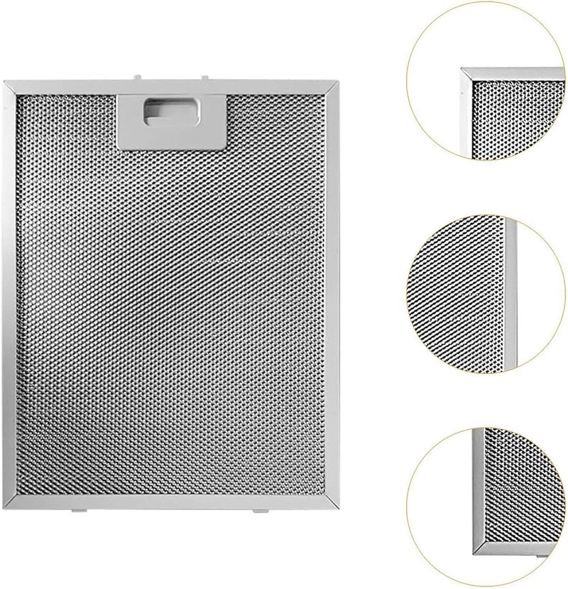 مرشح شحم الألومنيوم 22.2 سم × 19 سم × 0.9 سم بديل شفاط المطبخ صيانة سهلة - Image 5