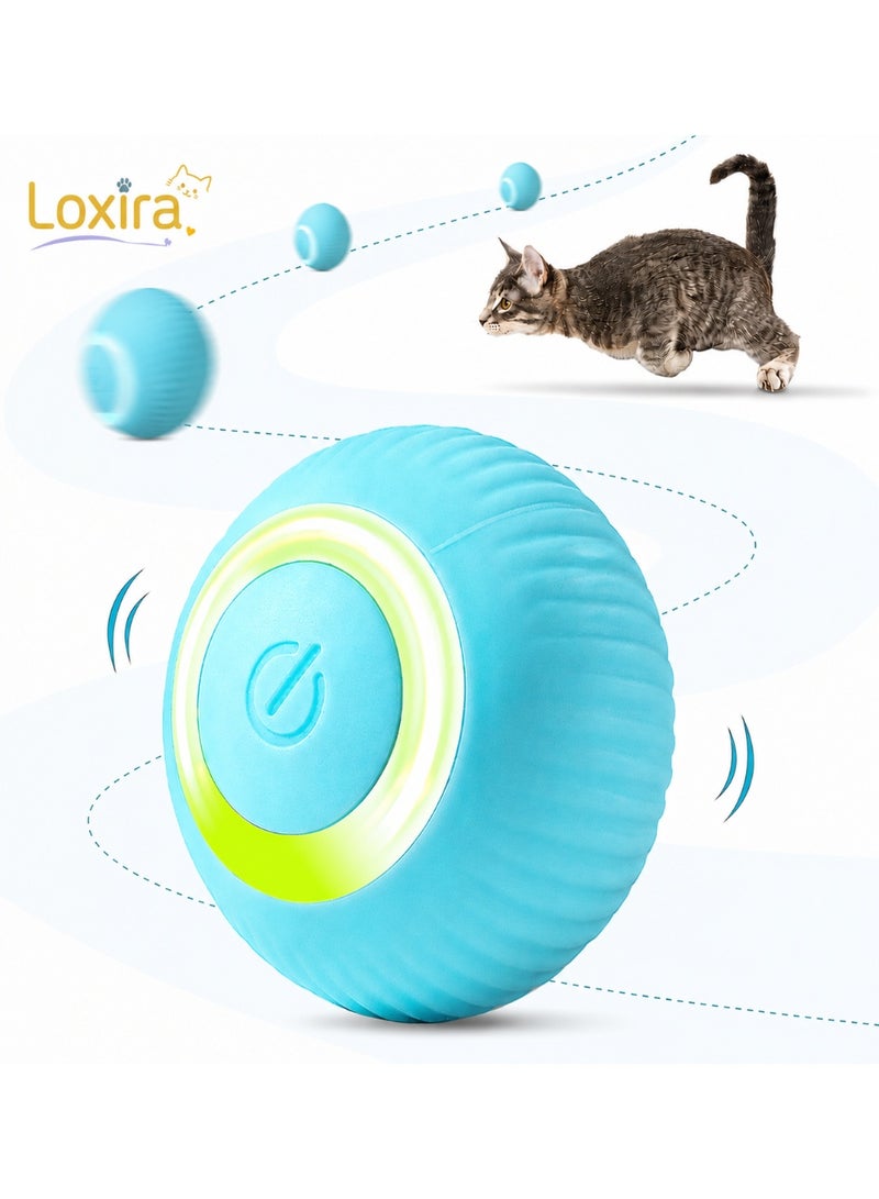 Loxira Smart Interactive Cat Ball Toy - Indoor Automatic Roling Ball wih USB Charging, Self-Moving Boredom ReliefPet Game Accessories - Image 1