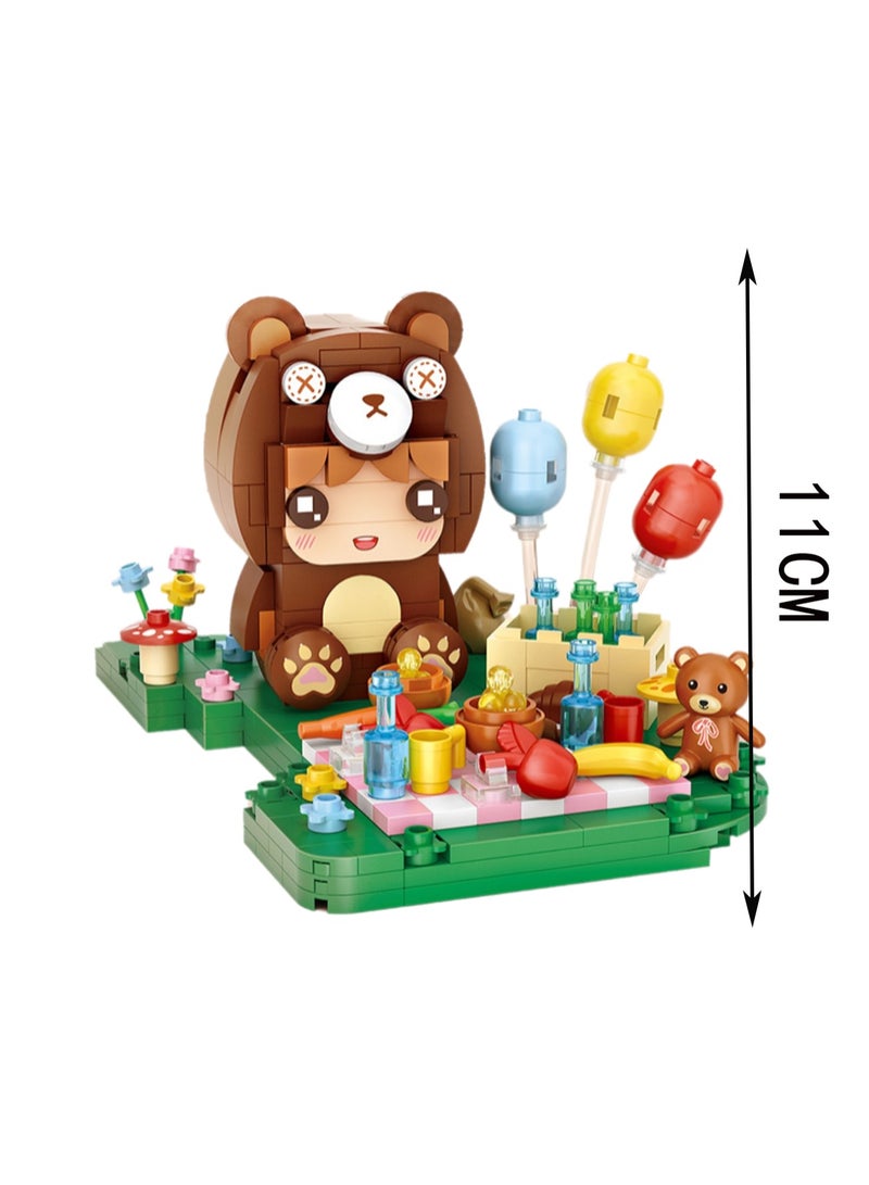 353pcs Bear Kids Model Set Building Blocks Creative Diy Simulation Collection Building Assembling Toys Children Gift Home Furnishings - Image 2