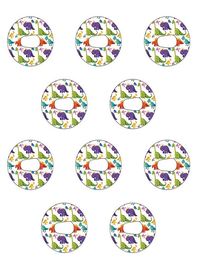 RockaDex Dexcom G6 Precut Dinosaur Design Adhesive Patches - 10 Pack - Image 1