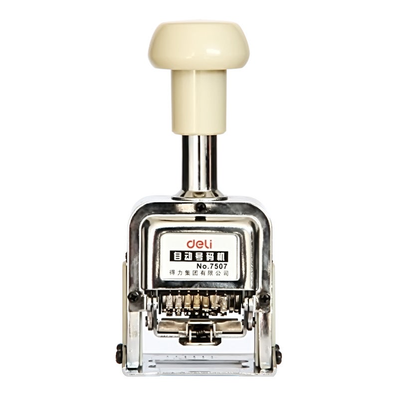 Deli (Deli)7-Digit Office Finance Automatic Numbers/Codes To Stamp Clear Financial Supplies 7507 - Image 3