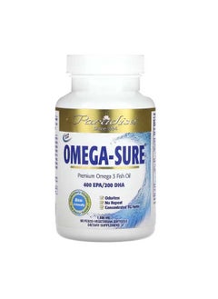 Omega Sure Premium Omega 3 Fish Oil 1000 mg 60 Pesco Vegetarian Softgels