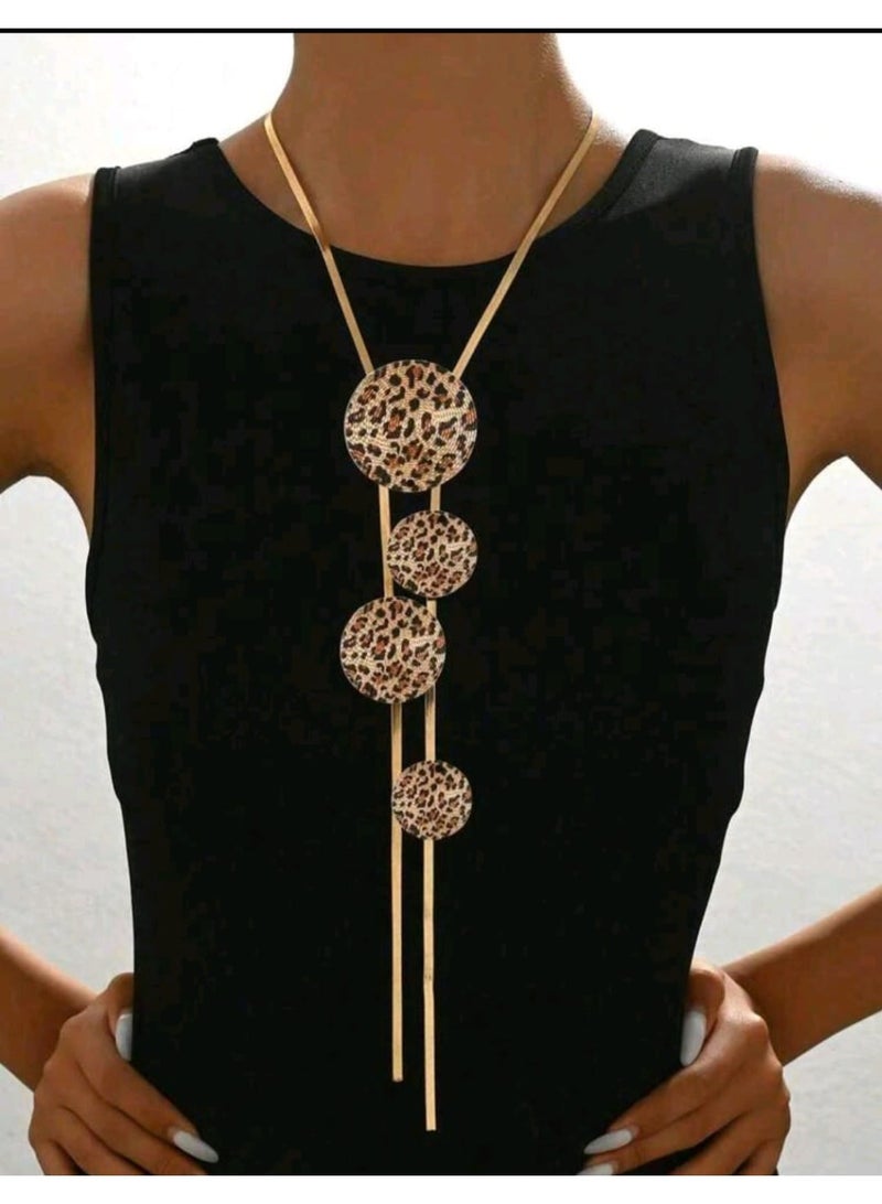 Shein 1pc New Y-Shaped Necklace For Women, - Image 1
