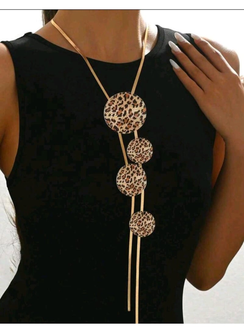 Shein 1pc New Y-Shaped Necklace For Women, - Image 2