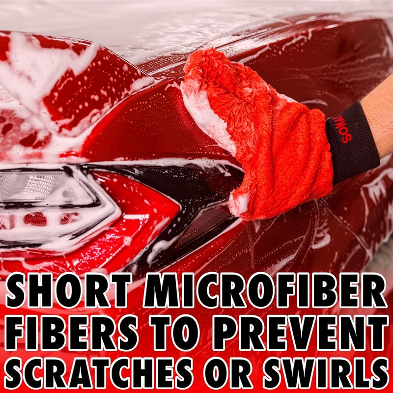 Sonax Microfibre Wash Glove (1 Piece) - Practical Car Wash Glove for the Gentle and Thorough Cleaning of Vehicle External Areas. Durable and Machine Washable - Image 2