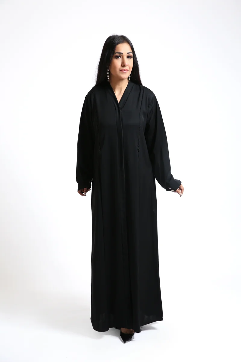 Nikias  Nikias Nida Abaya with Front Crystal Handwork for Women | Best Price UAE