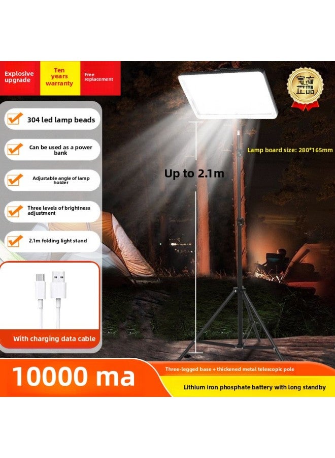 LED Night Market Stall Stall Rechargeable Emergency Light Outdoor Lighting For Construction Site Foldable Mobile Bracket