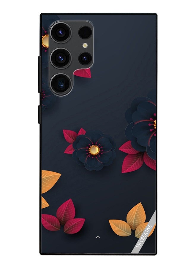 VR CREATIVE Protective Case Cover For Samsung Galaxy S24 Ultra Flower Design Multicolour - Image 1