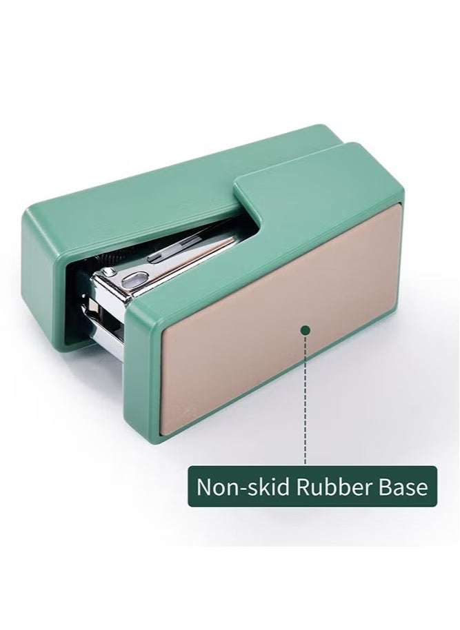 Deli Mini Stapler with 640 Standard Staples, 12 Sheet Capacity Desktop Stapler for Student, Office, Green  - Image 3