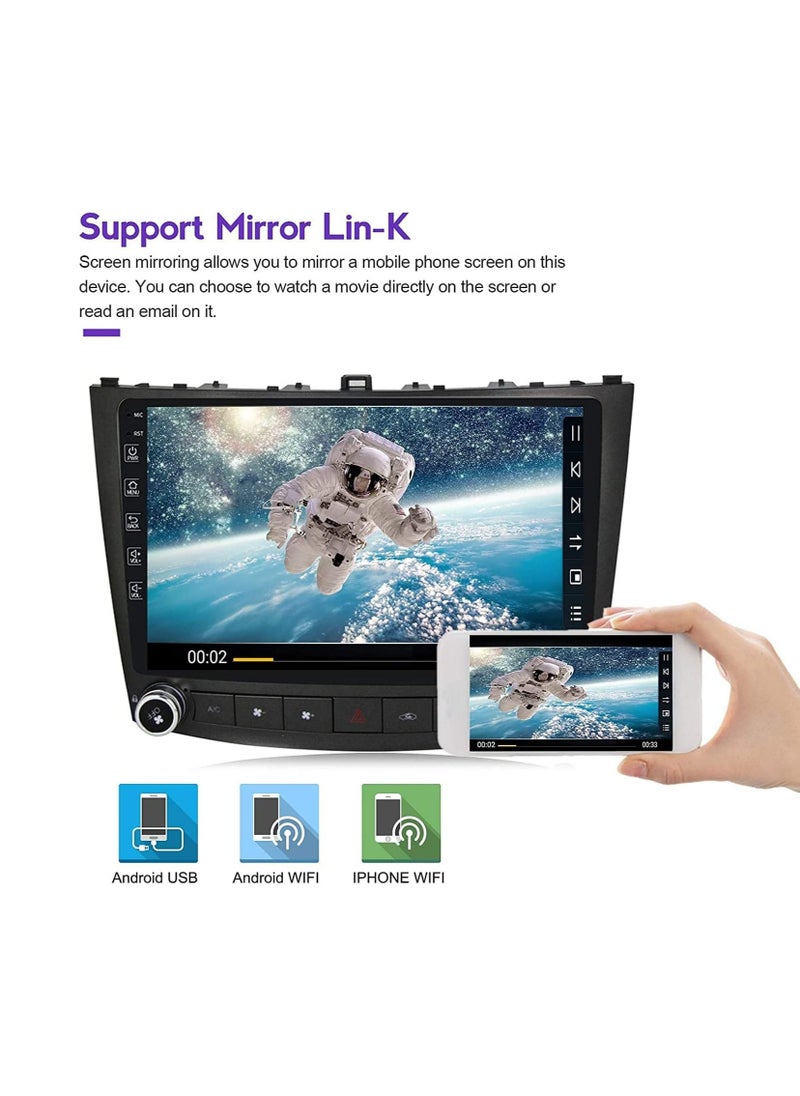 SHEZA STAR - Android Screen For Lexus IS250 IS300 IS200 IS220 IS350 2005 2006 2007 2008 2009 Car Radio 4GB RAM 64GB ROM Bluetooth carplay BT WIFI Touchscreen multimedia Support Apple Carplay Backup camera Included - Image 1