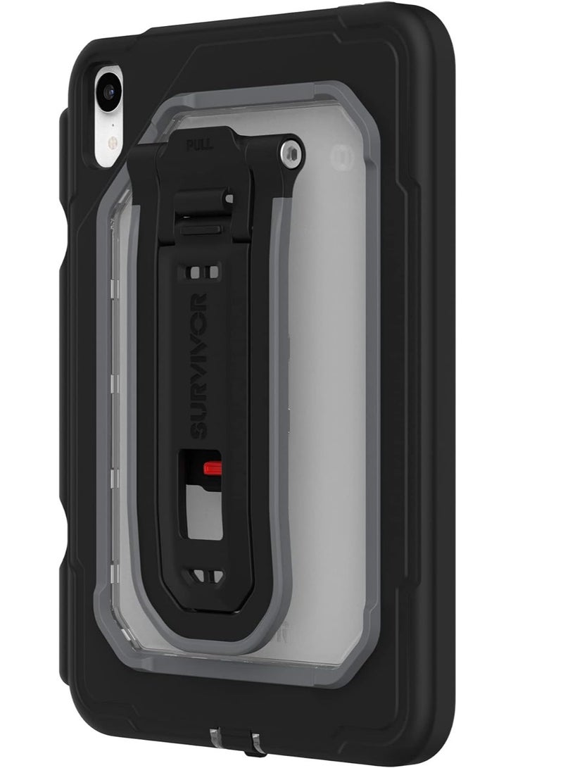 Griffin حافظة Survivor Endurance اللوحية لجهاز iPad Mini 6 باللون الأسود - Image 1