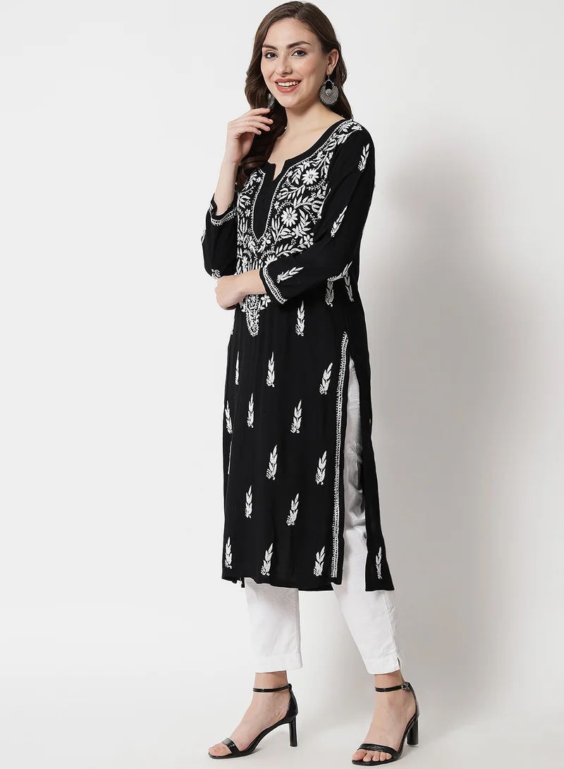 الايا كورتا رايون شيكانكاري مطرزة يدويًا للنساء-AL3451