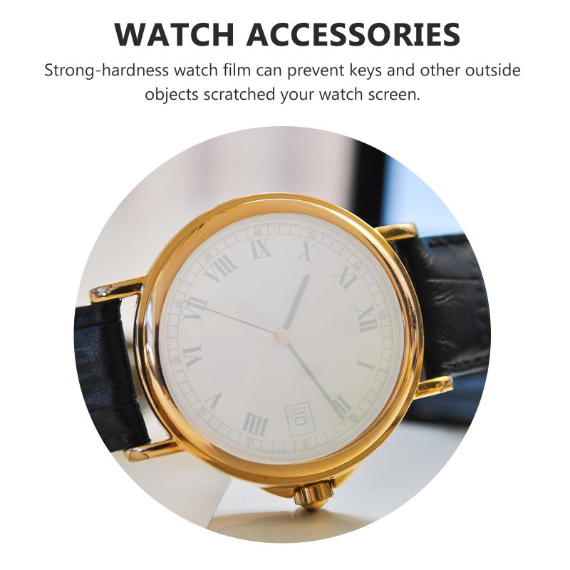 4pcs 37mm Tempered Glass Smartwatch Screen Protector Purple Light Filter Anti Scratch Film - Image 4