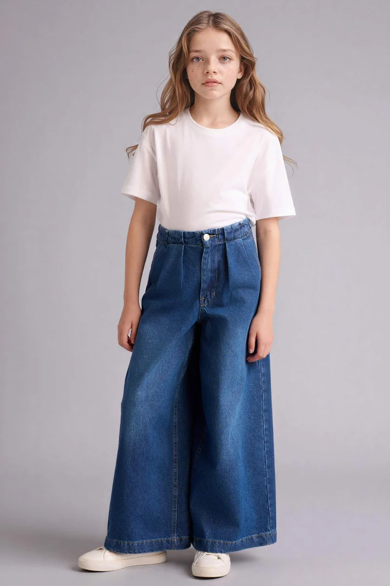 ديفاكتو Girl Wide Leg Jeans