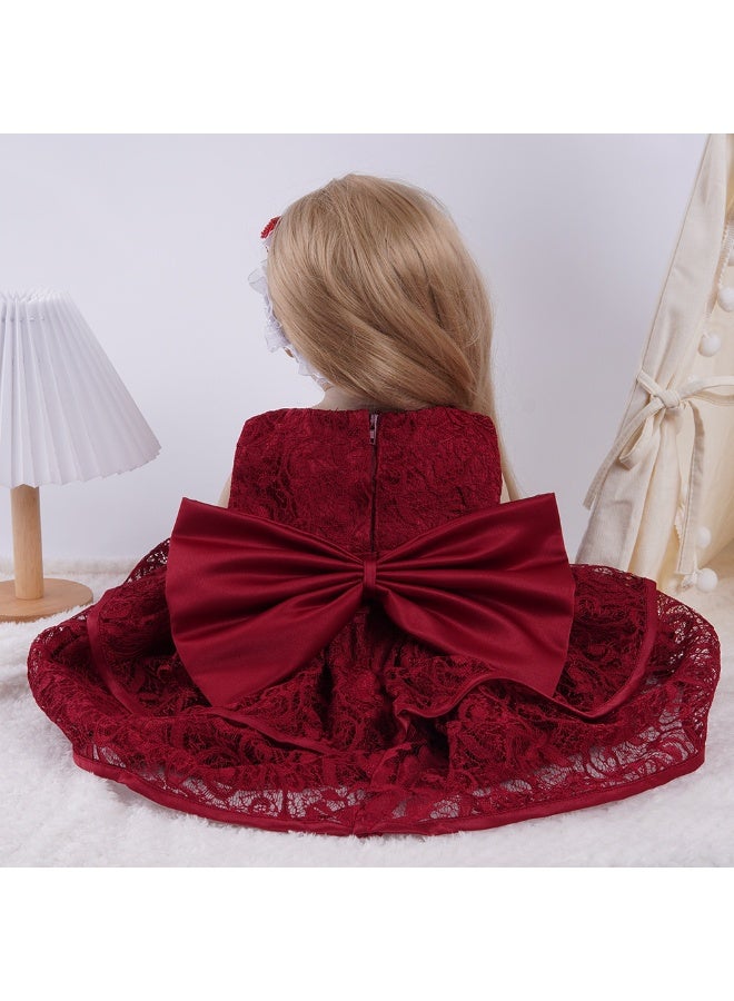 سكت شيكترو دمية طفلة رضيعة بفستان أحمر بطول ٢٢ بوصة، دمية طفلة رضيعة واقعية، مصنوعة يدويًا من السيليكون الناعم والفينيل، دمية طفلة رضيعة واقعية، مجموعة لعب. - Image 4