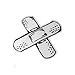 DXYMOO Car Styling Sticker for Funny Cross BandAid Blood Wood Decals Auto Window Tail Bumper Graphics Vinyl - Image 2