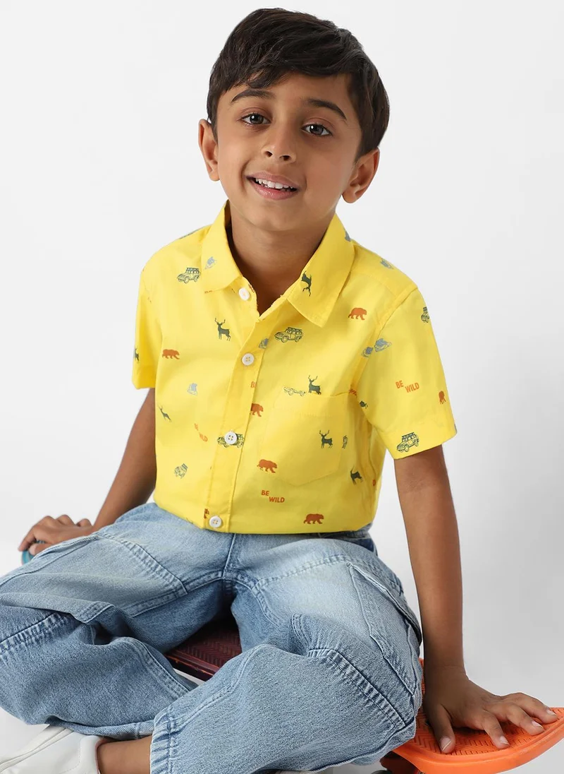 Nautinati  Nautinati Boys All-over Print Shirt for Men | Best Price UAE