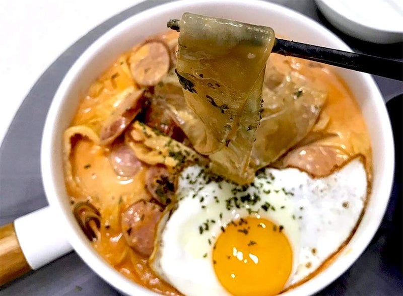 Samyang [SAMYANG BULDARK] Korean Fire Noodle Challenge Hot Chicken Flavor Ramen Spicy Noodle Tteokbokki Rabokki Buldak Rabokki 삼양불닭 (Carbo Buldak Sauce) - Image 3
