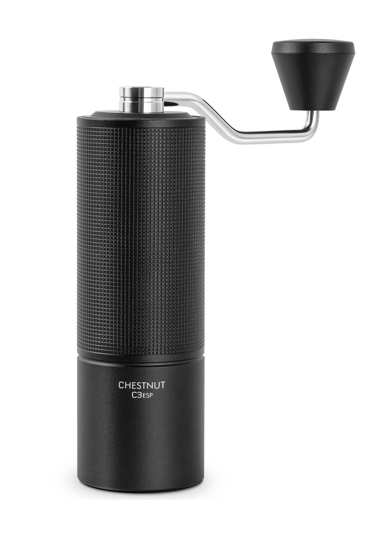 TIMEMORE Chestnut C3 ESP Manual Coffee Grinder, Hand Coffee Grinder with Internal Adjustable Grind Setting, Stainless Steel S2C Conical Burr Coffee Grinder, for Espresso to French Press - Black - Image 1
