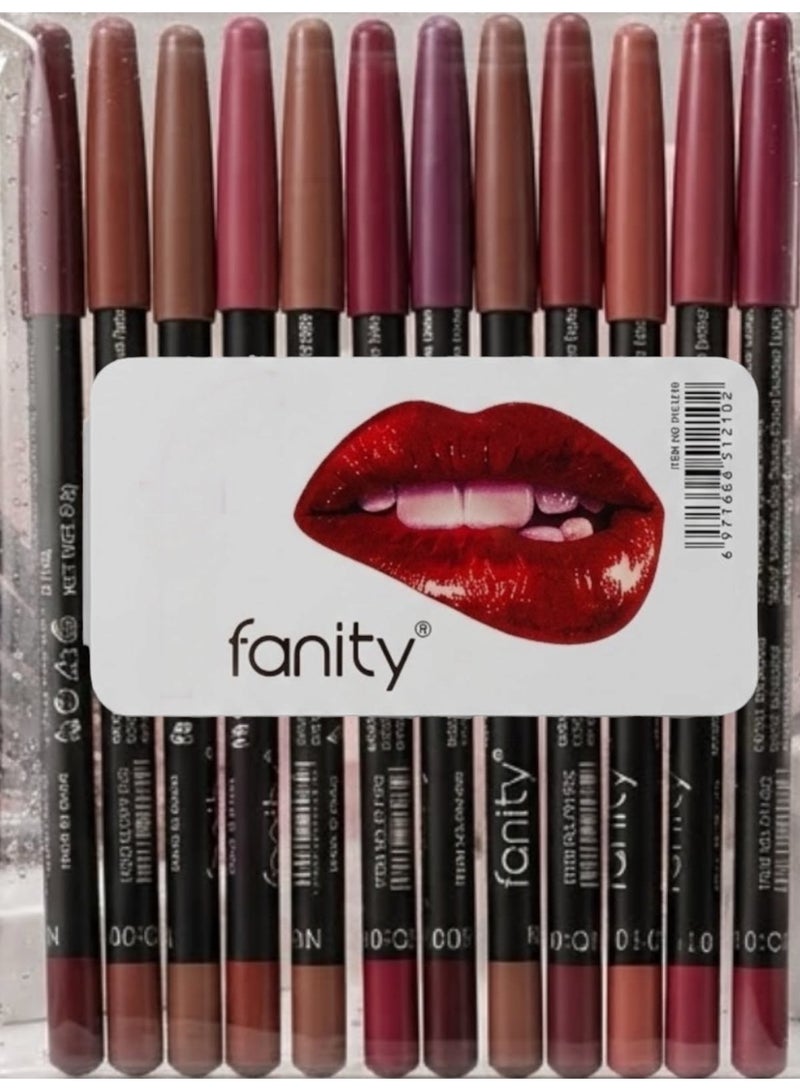 FANITY WATERPROOF LIPLINER 12-Piece - Image 4