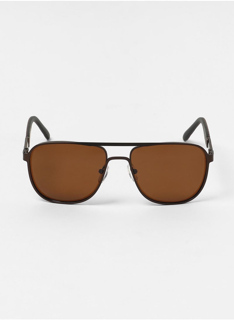 Haute Sauce The Traveller's Aviator Sunglasses - Chocolate Brown  - Image 4