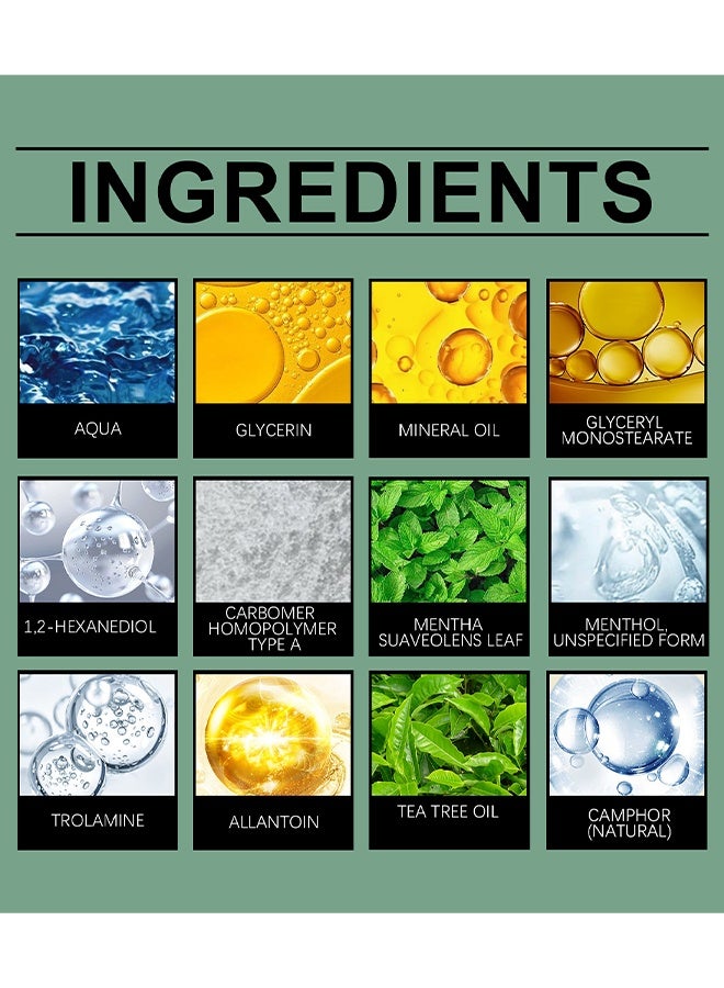 ساوث مون Chillflex Menthol Soothing Cream ، كريم تبريد فوري لتخفيف الشعر - جل منثول عشبي مهدئ ، كريمات تخفيف سريعة المفعول لعدم الراحة في العضلات والمفاصل ، أنشطة المفاصل في جميع أنحاء الجسم 100 غرام - Image 3